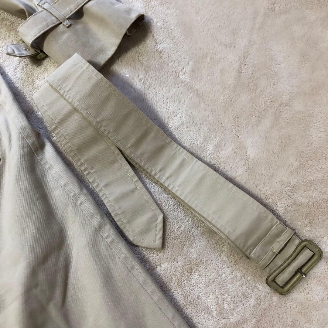 美品　バーバリー　ステンカラーコート　ノバチェック柄　ロング　ベージュ　本国製