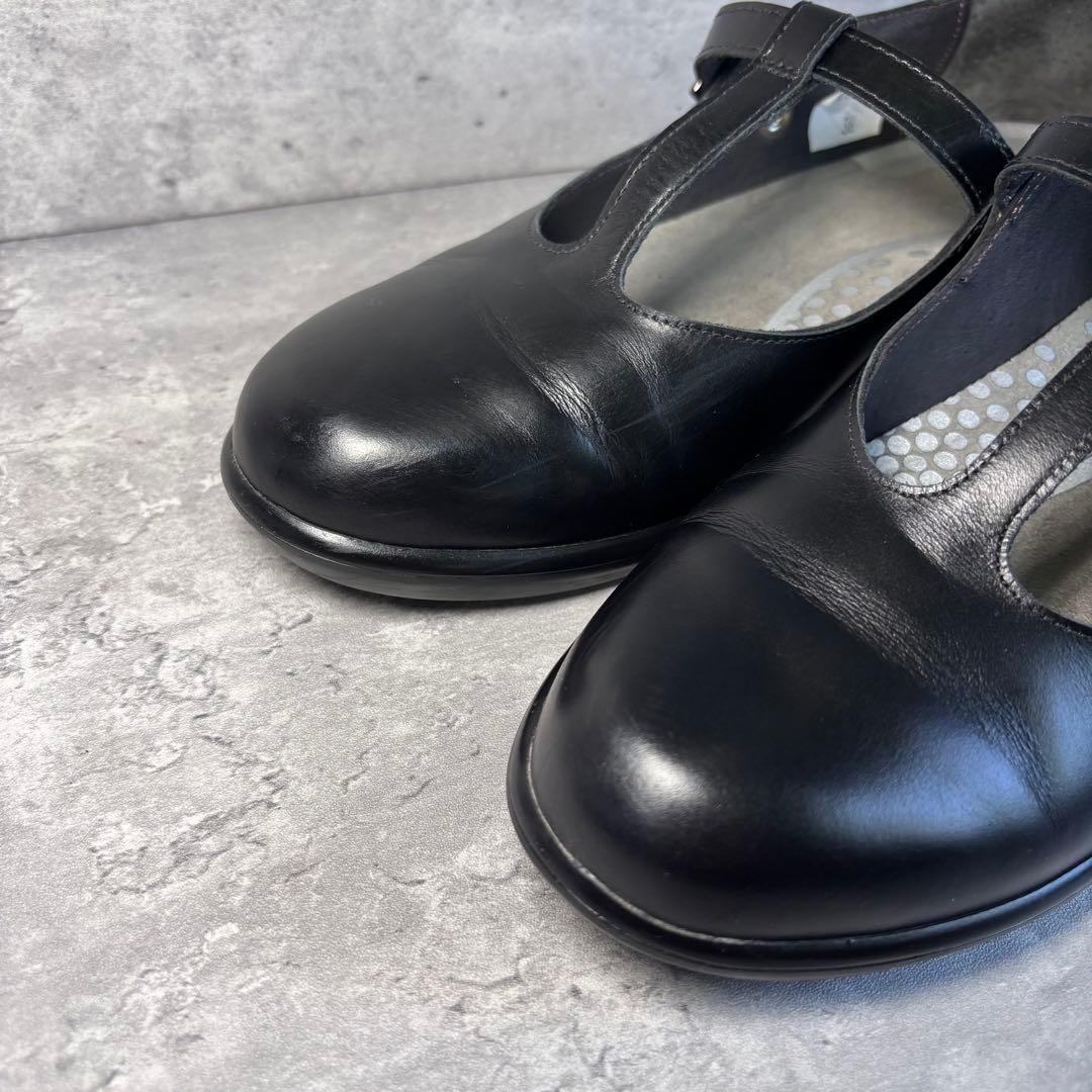 【極美品】NAOT TETE ナオト　テテ　Tストラップシューズ　ブラック　本革