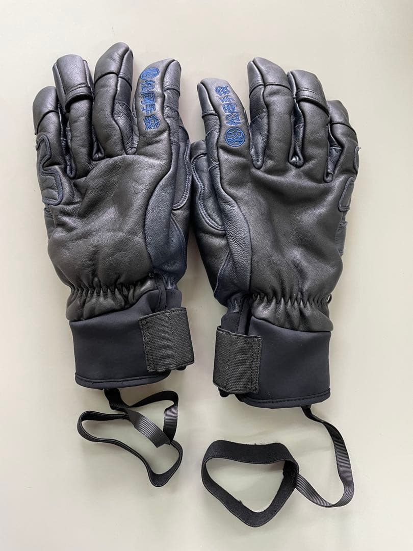 松岡手袋 BLACK-NAVY スキー、スノーボード グローブ 手袋XL