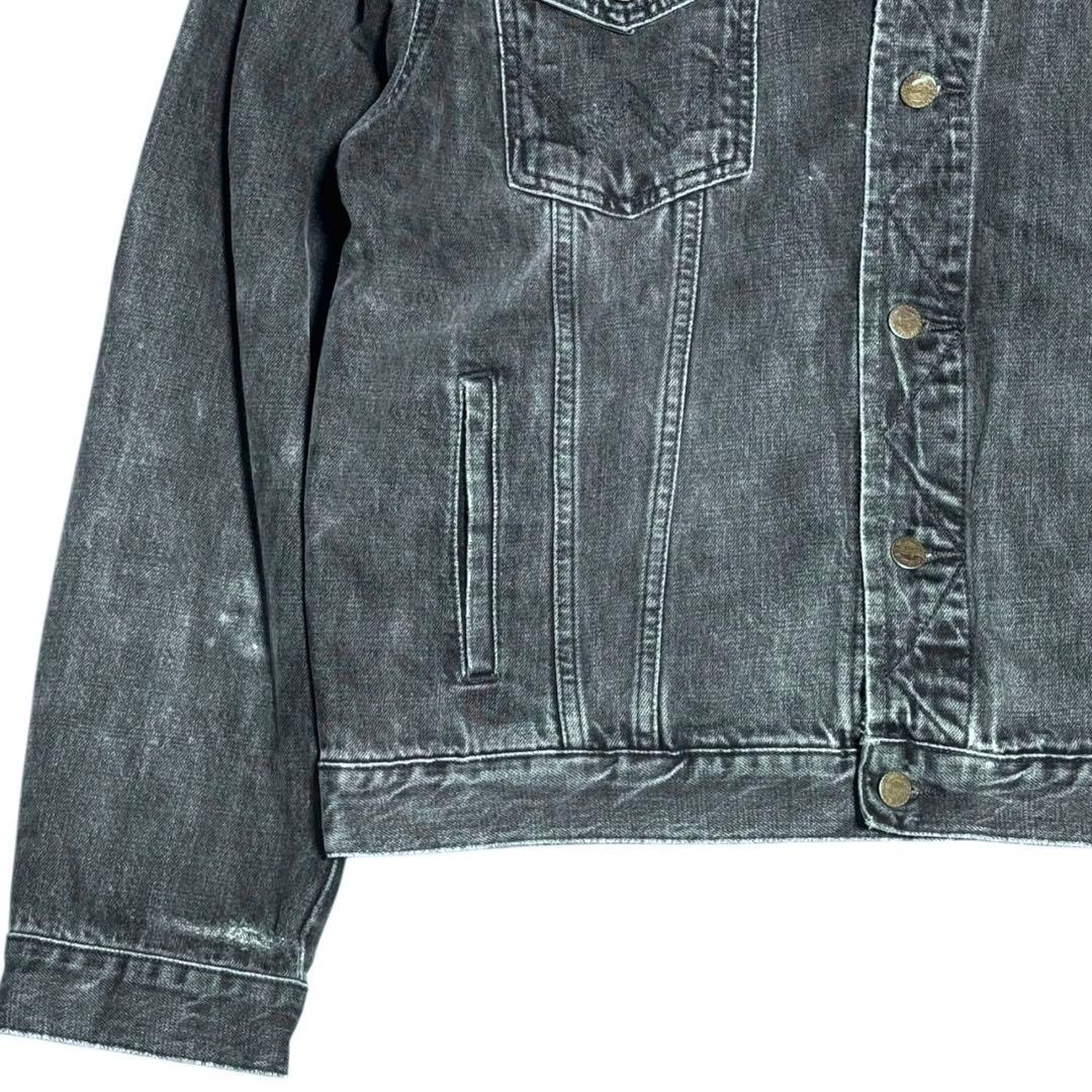 ビッグサイズXL Wrangler 90s 先染めブラック トラッカージャケット
