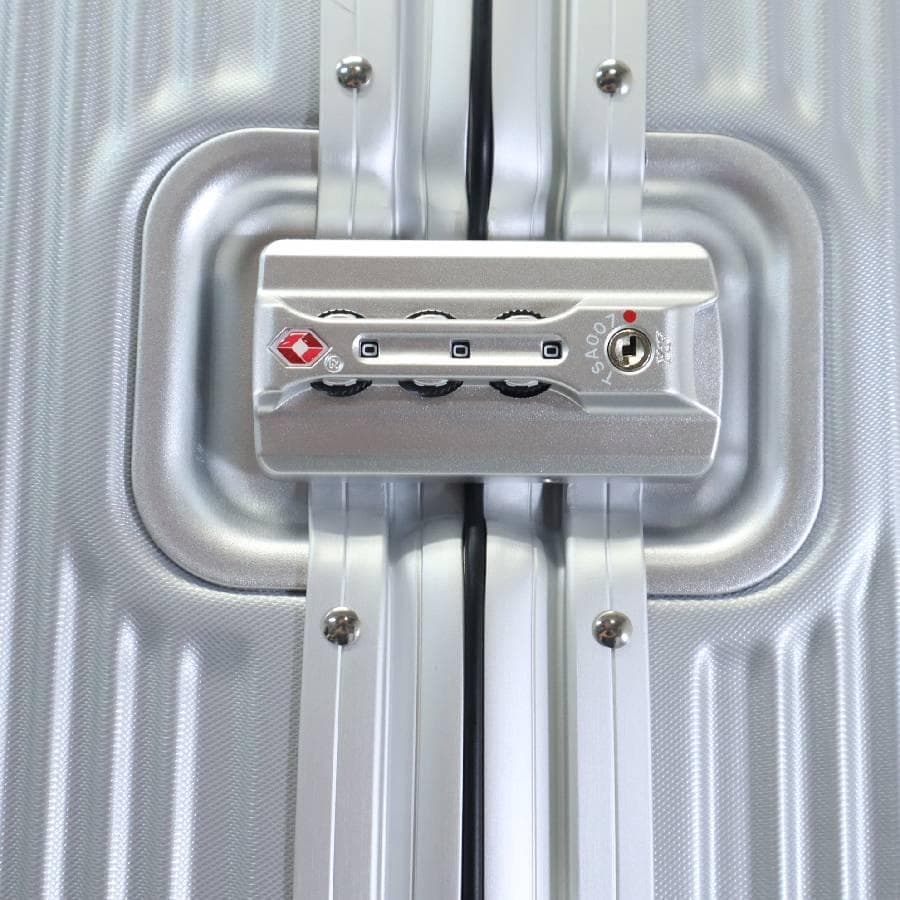値下展示品 スイスミリタリー スーツケース 64L TSAロック付き シルバー系