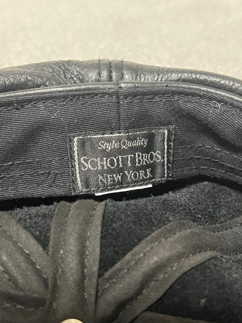 SCHOTT BROS. ブラックキャスケット