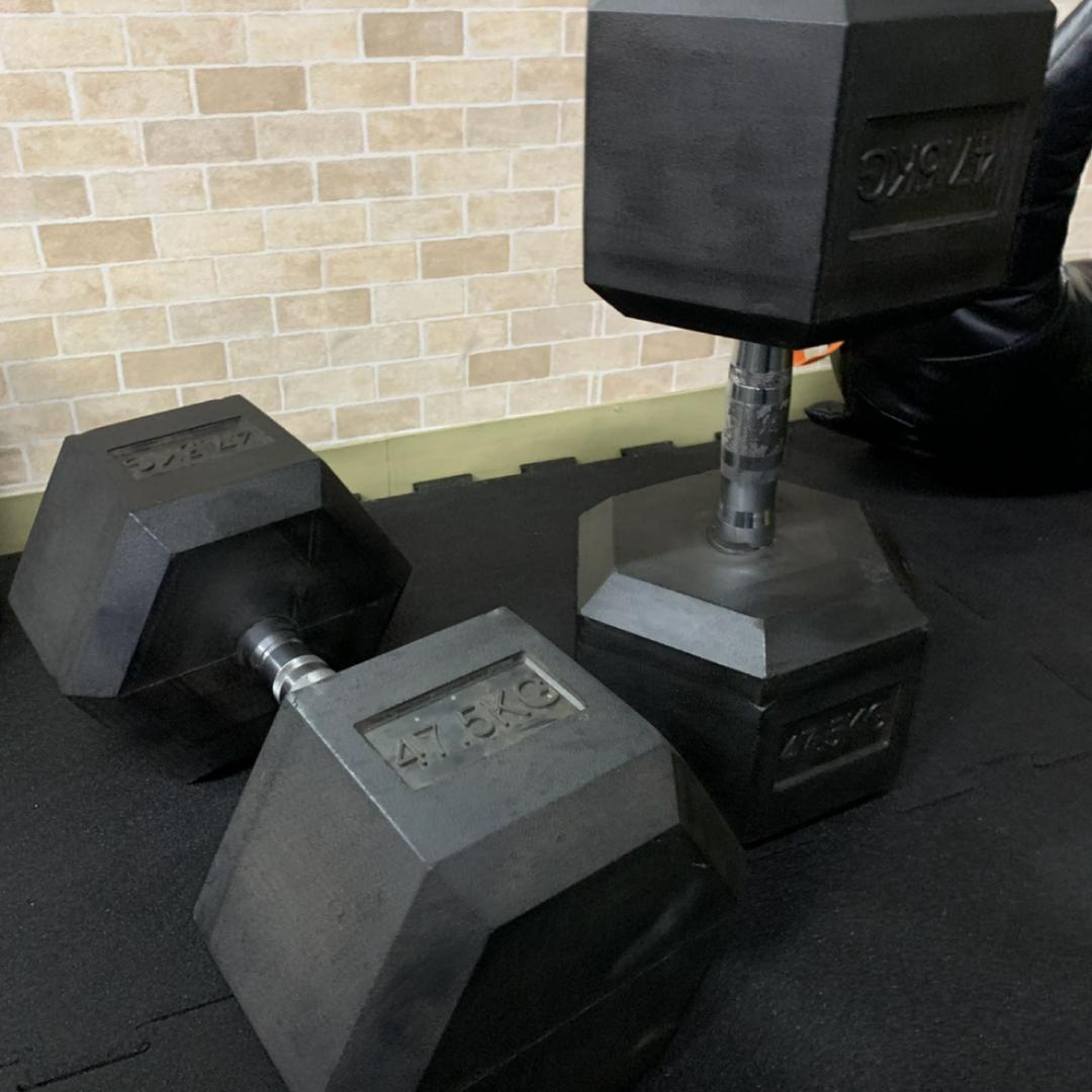 ラバー ヘックス ダンベル 55kg × 2個 セット