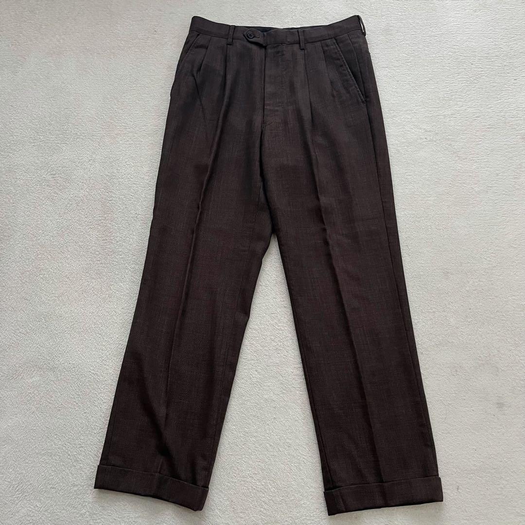 ポールスミス　ゼニア　セットアップ　スーツ 背抜き ブラウン