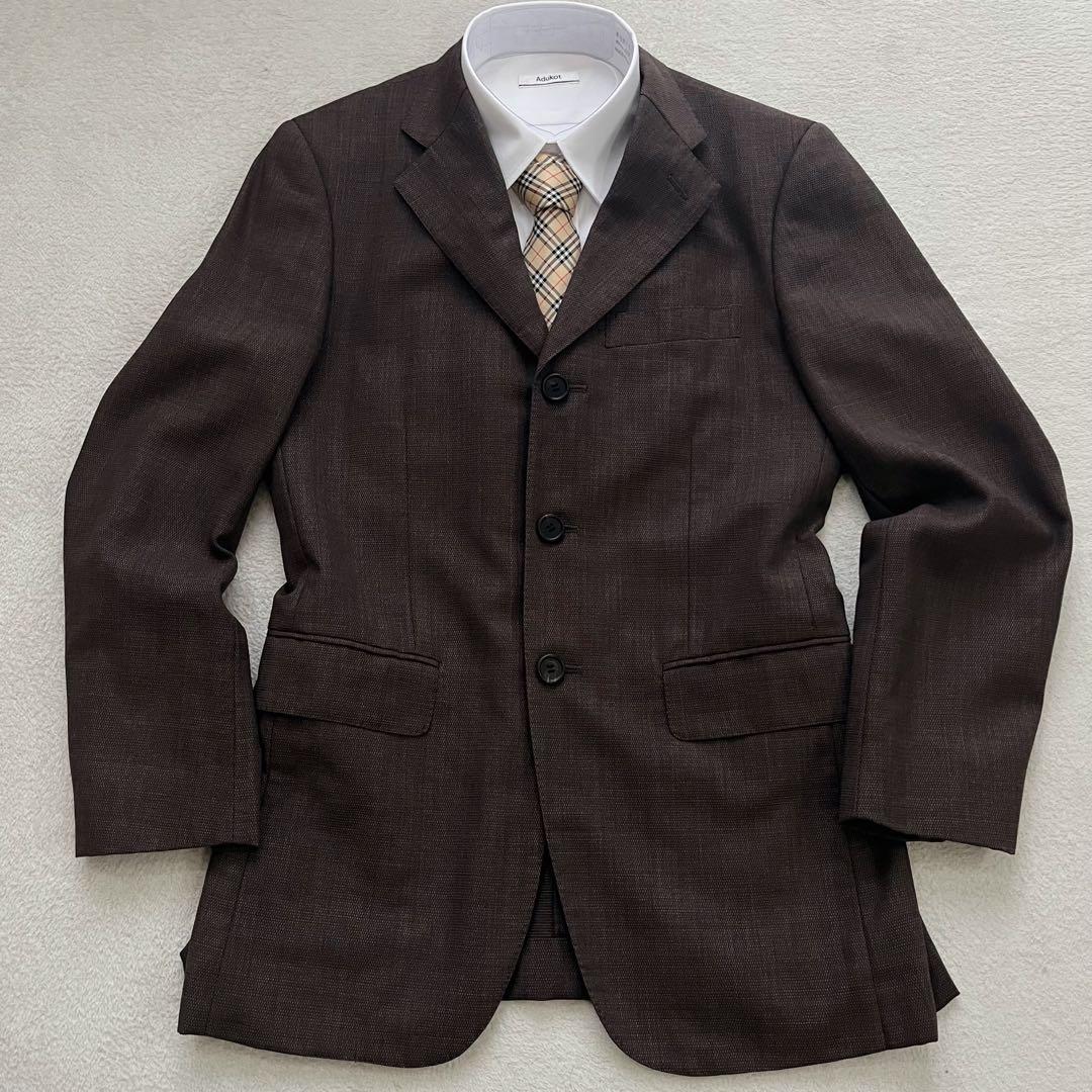 ポールスミス　ゼニア　セットアップ　スーツ 背抜き ブラウン