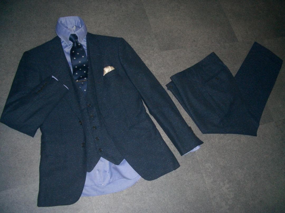 19万円 ビームス 最高級 3ピーススーツ セットアップ BEAMS 42 S