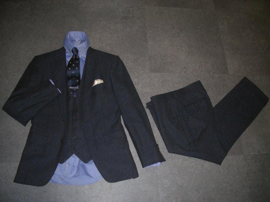 19万円 ビームス 最高級 3ピーススーツ セットアップ BEAMS 42 S