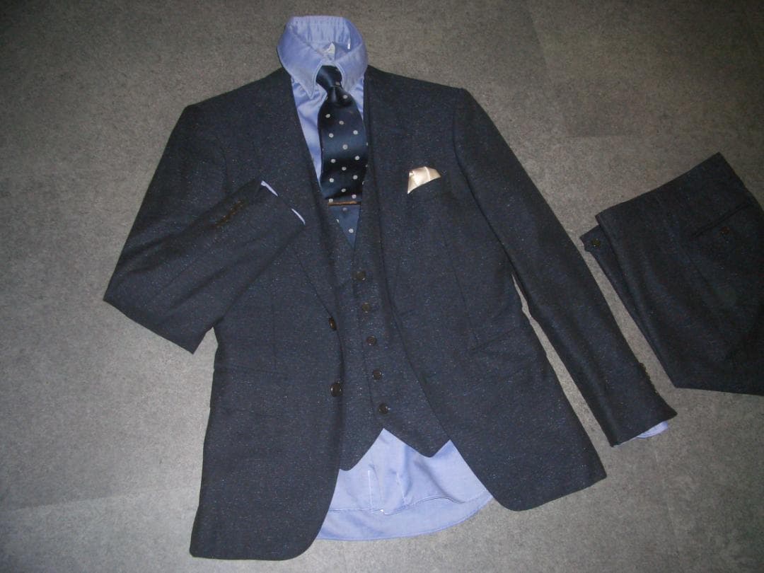 19万円 ビームス 最高級 3ピーススーツ セットアップ BEAMS 42 S