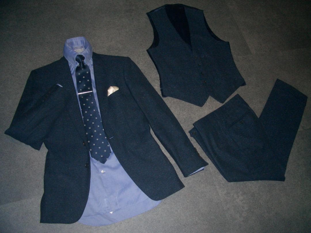 19万円 ビームス 最高級 3ピーススーツ セットアップ BEAMS 42 S