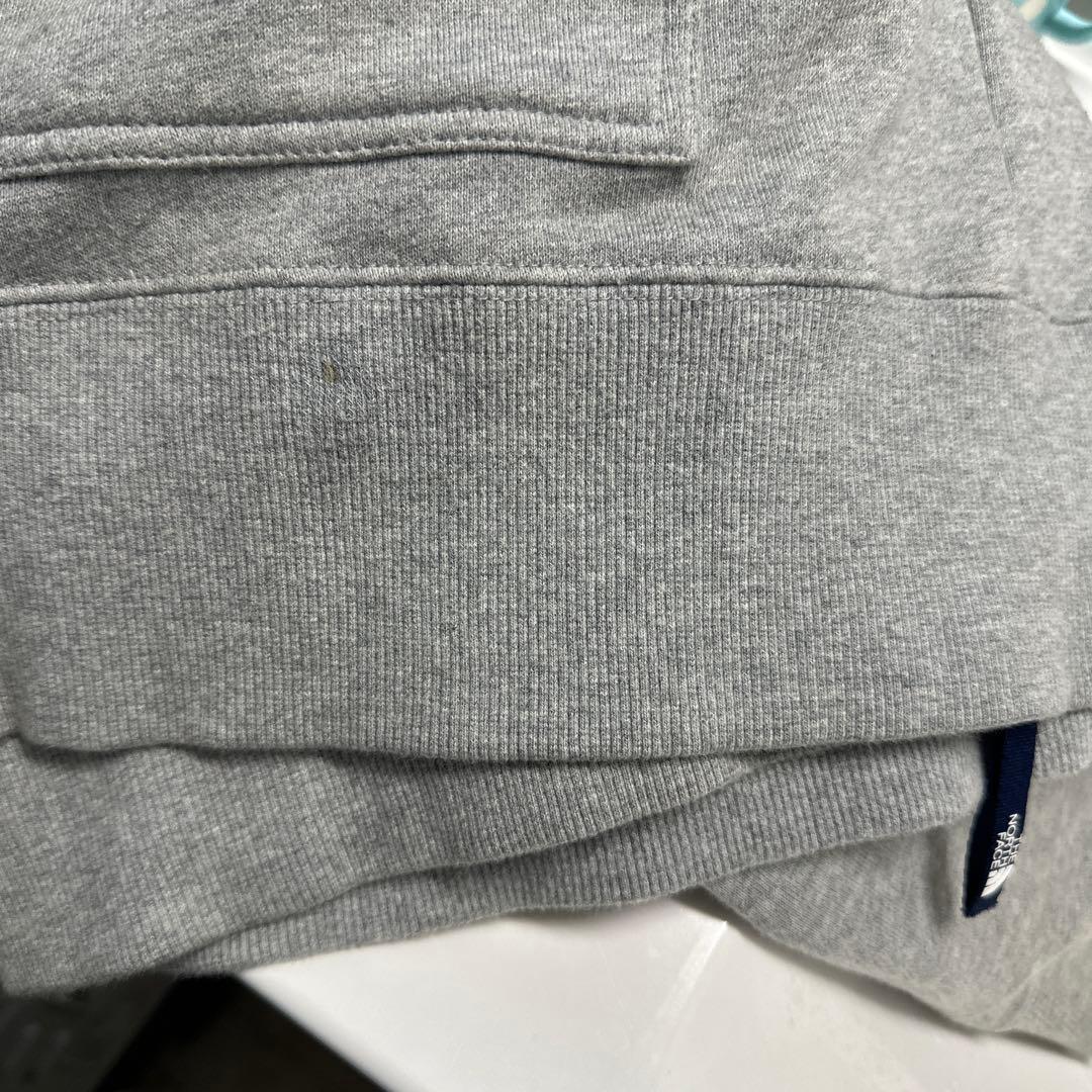 ノースフェイスジップパーカーグレーXL