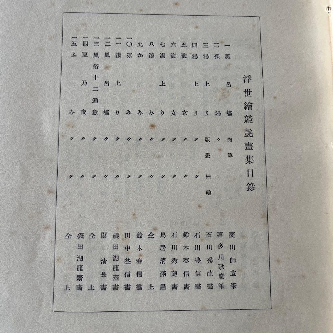 “昭和6年発行”浮世繪競艷書集　牛山 充　大鳳閣書房