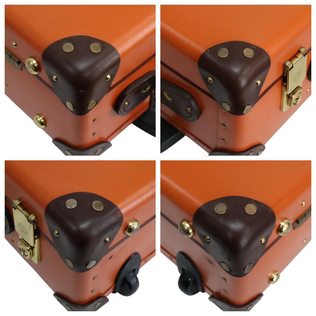 美品 グローブトロッター センテナリー キャリー 2輪 スーツケース オレンジ