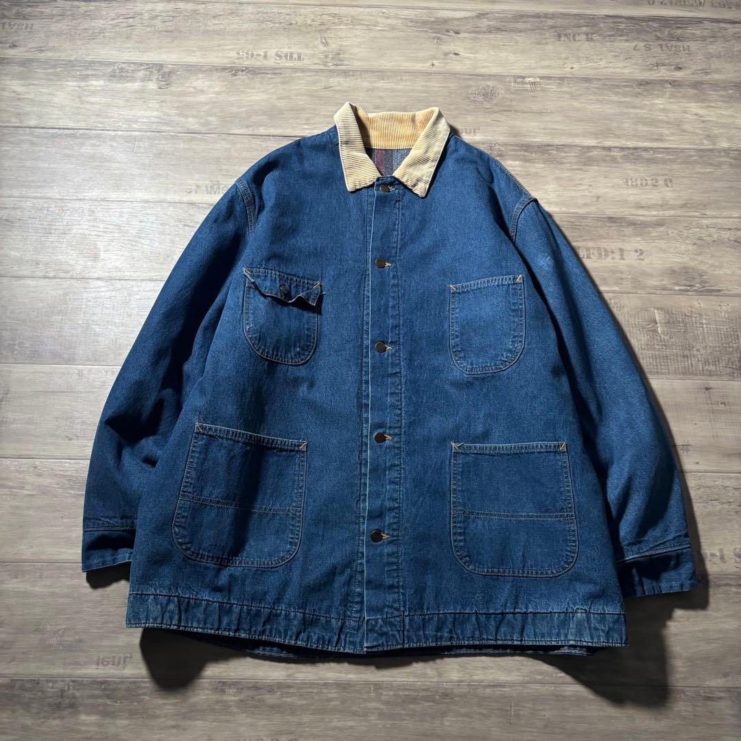 80s90sシアーズSears ROEBUCKSデニムカバーオールビンテージ古着