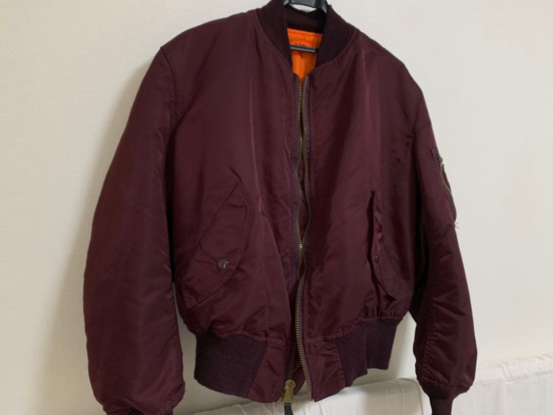 80s USA製 ALPHA MA-1 フライトジャケット サイズL