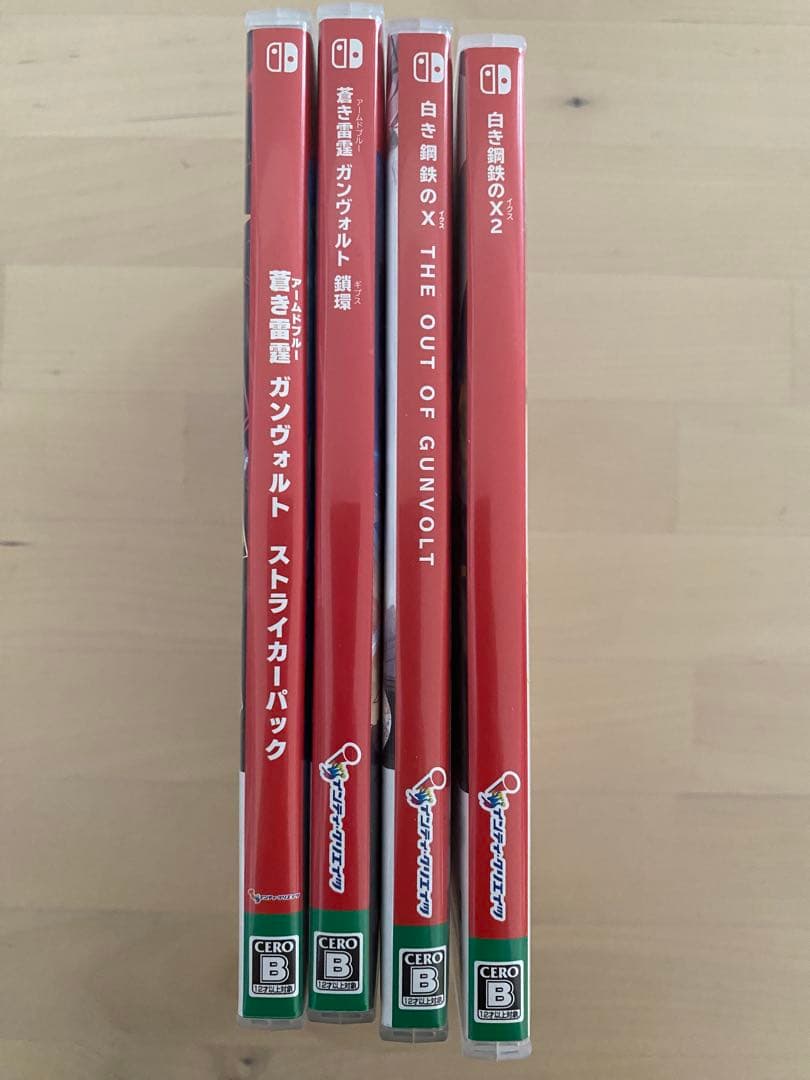 ガンヴォルト 白き鋼鉄のX2 ソフト 4本セット