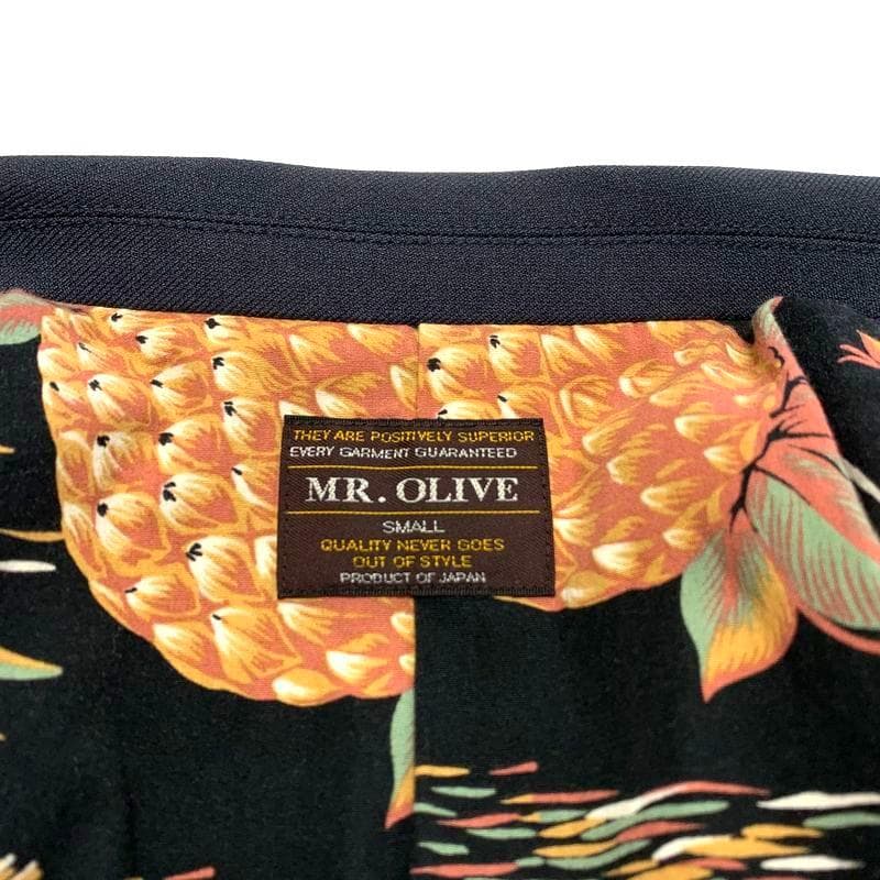 MR.OLIVE レトロポリエステル ダブル ジャケット スタプレパンツ 上下