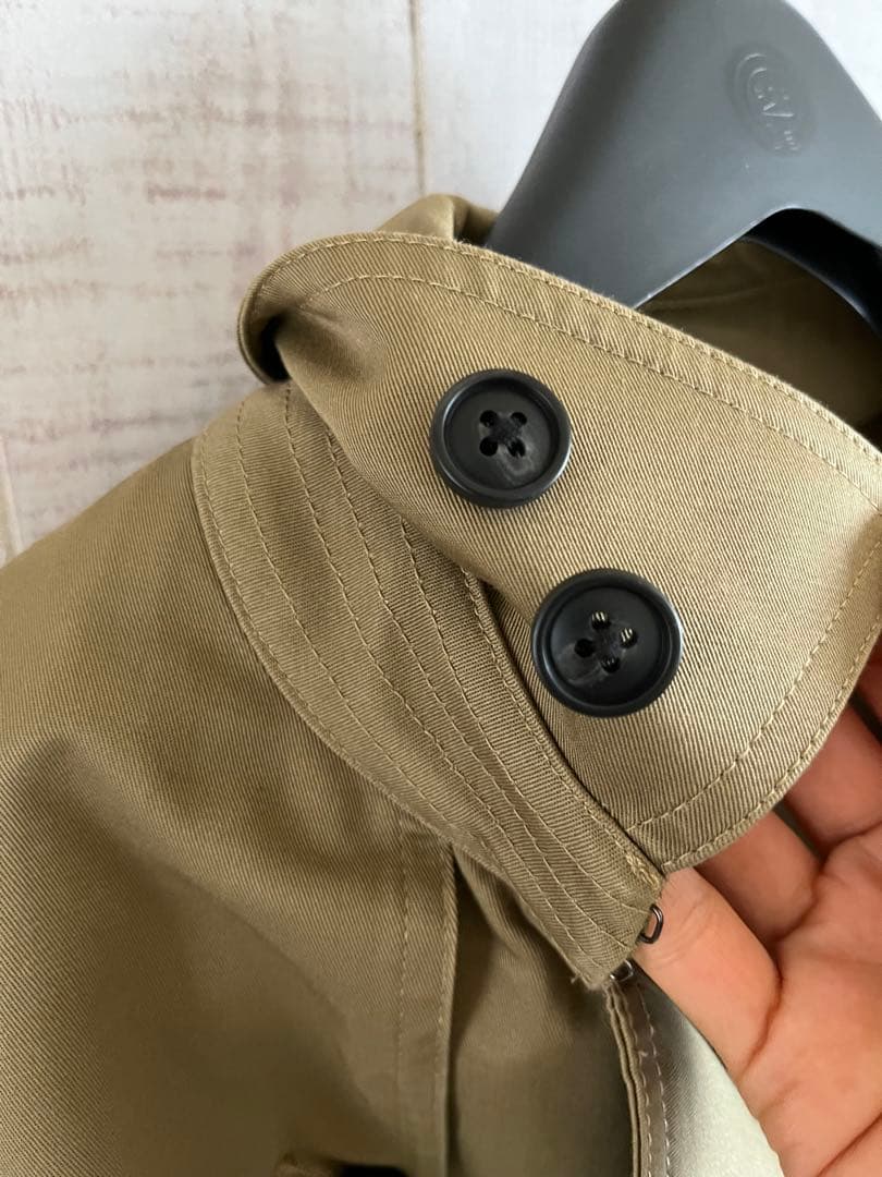 美品　アーバンリサーチ　 ダブルブレスト トレンチコート　ロングコート　コットン