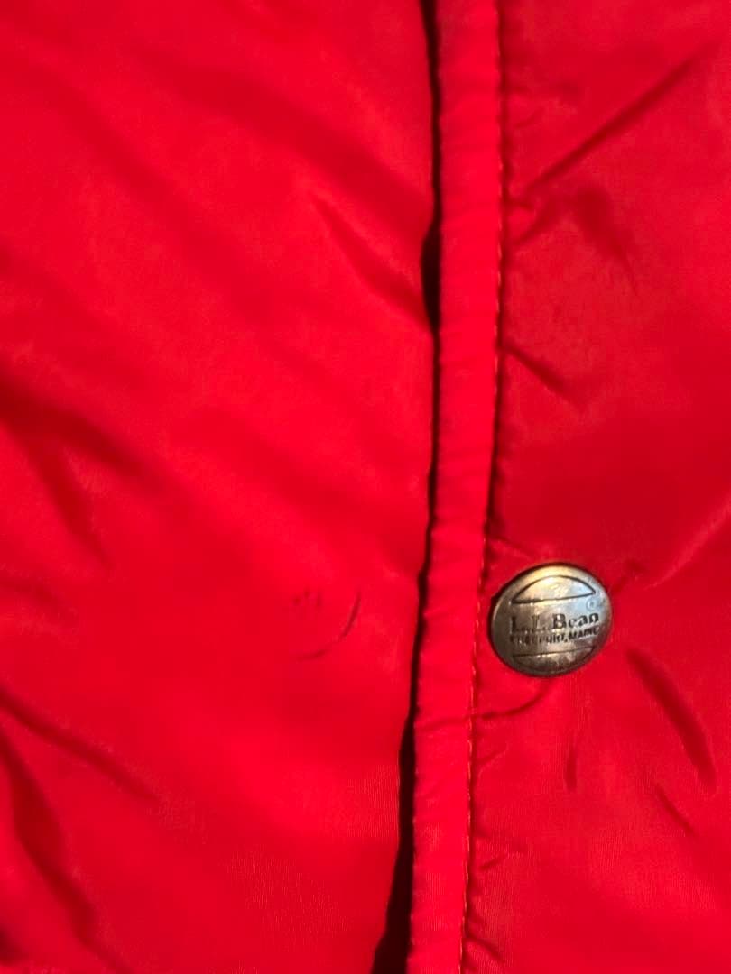 L.L.Bean レッド ダウンベスト
