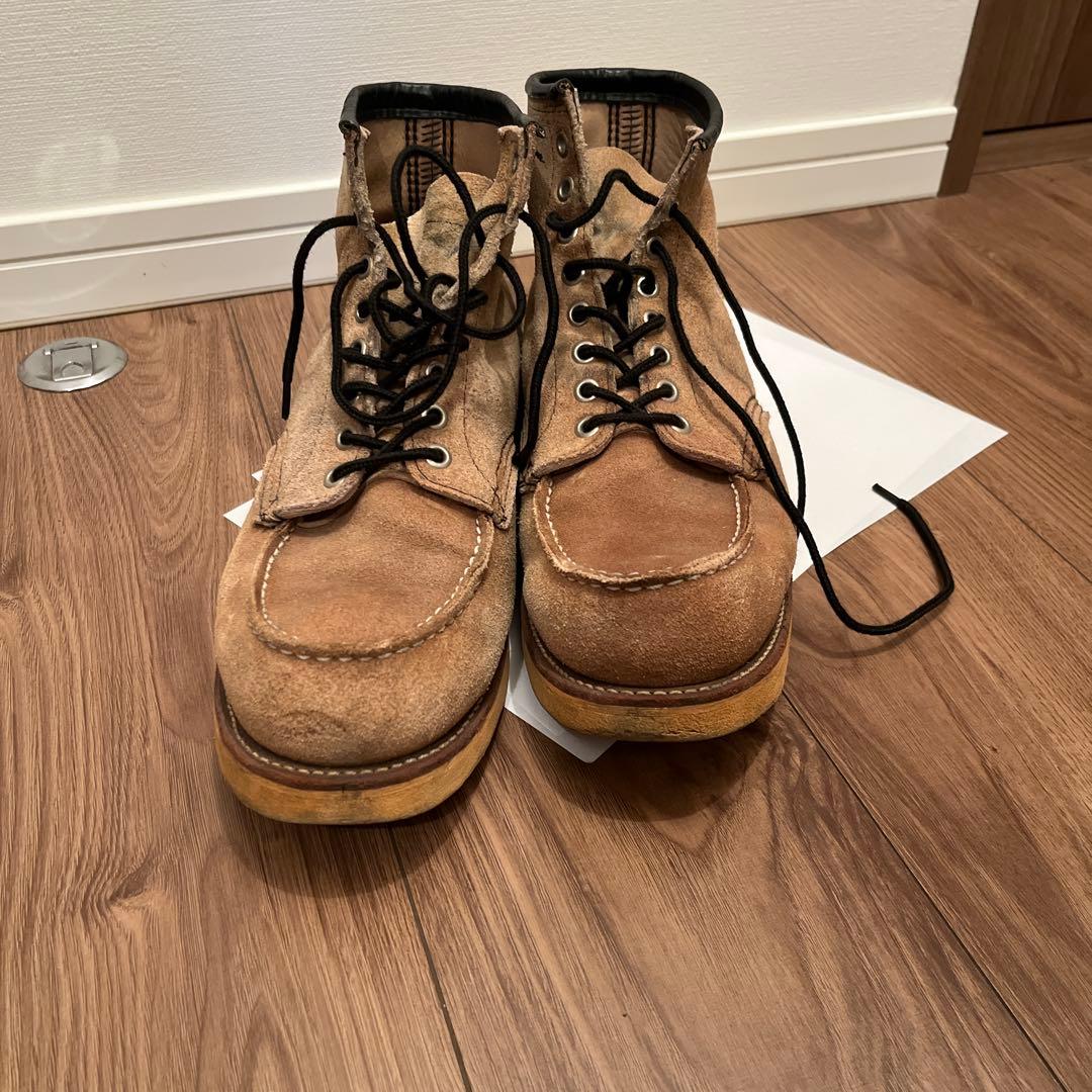 レッドウィング セッター　四角犬タグ 90年代 スウェード ベージュ