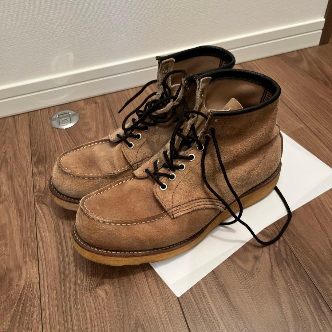 レッドウィング セッター　四角犬タグ 90年代 スウェード ベージュ