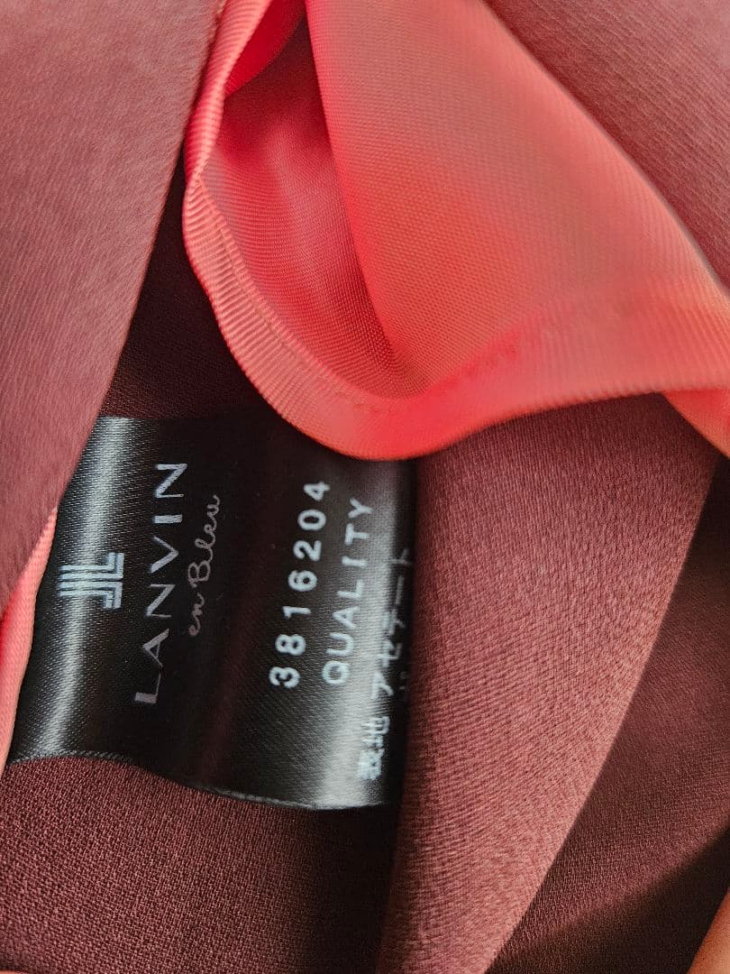 LANVIN en blue　レディースジャケット バーガンディ