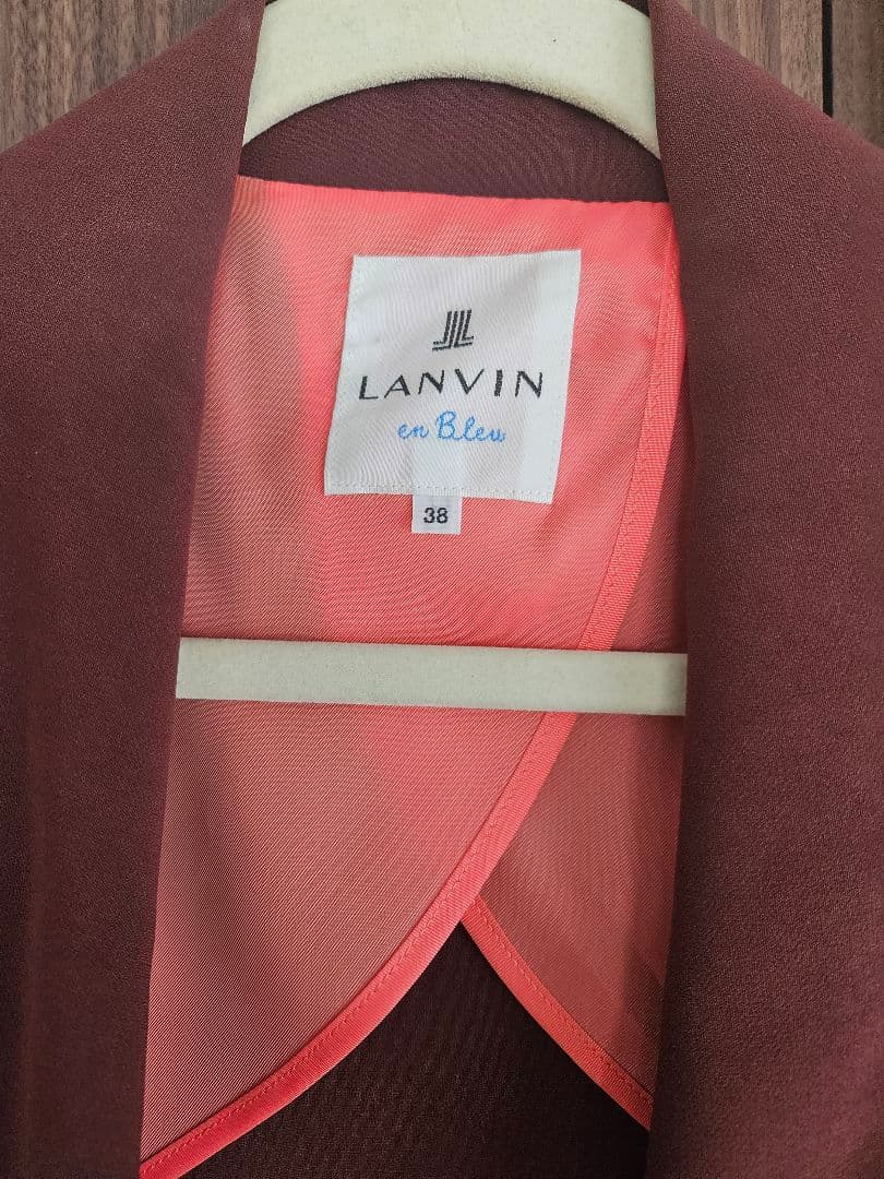 LANVIN en blue　レディースジャケット バーガンディ