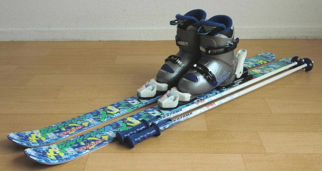 ■■送料無料■KAZAMA＋Hart■子供用スキーセット■116/22■WAX■