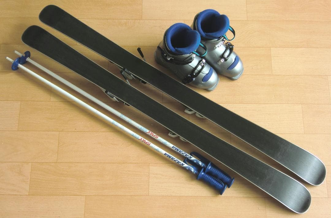 ■■送料無料■KAZAMA＋Hart■子供用スキーセット■116/22■WAX■