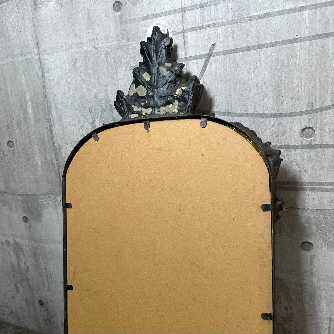 ♦︎♢優美なる装飾美♢♦︎ バロック様式 アンティーク ウォールミラー アイアン製