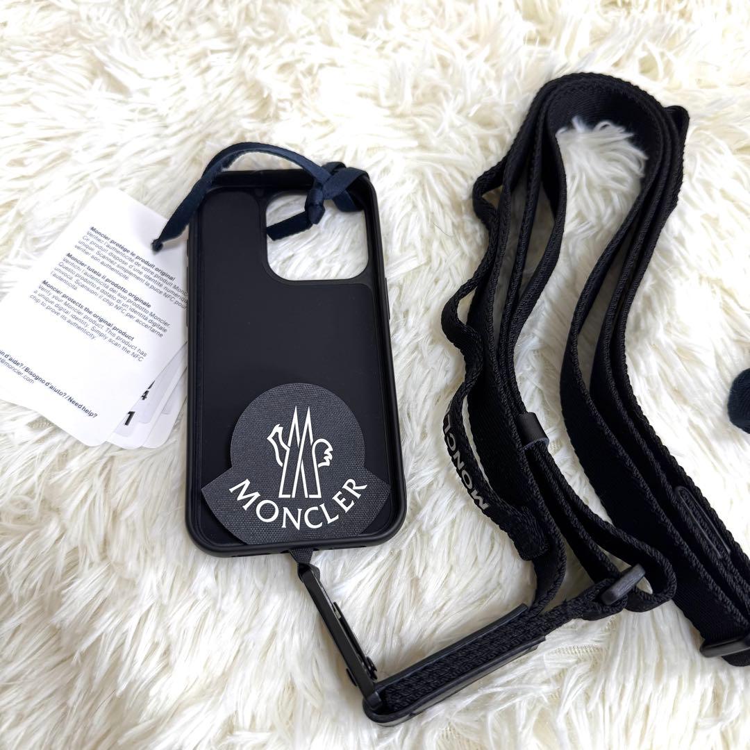 【新品】MONCLER スマホ　ケース iPhone　15Pro　黒