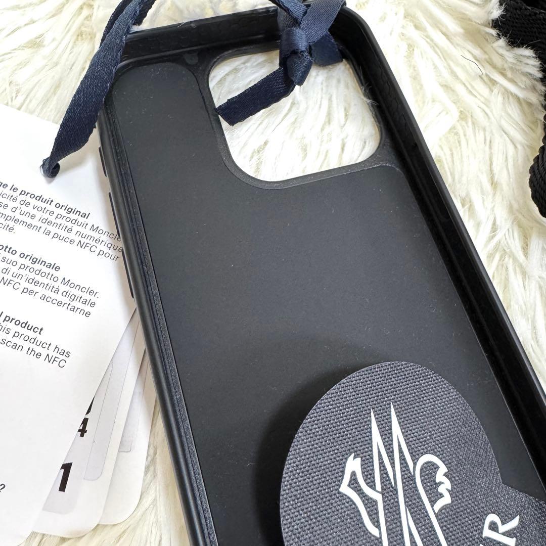 【新品】MONCLER スマホ　ケース iPhone　15Pro　黒