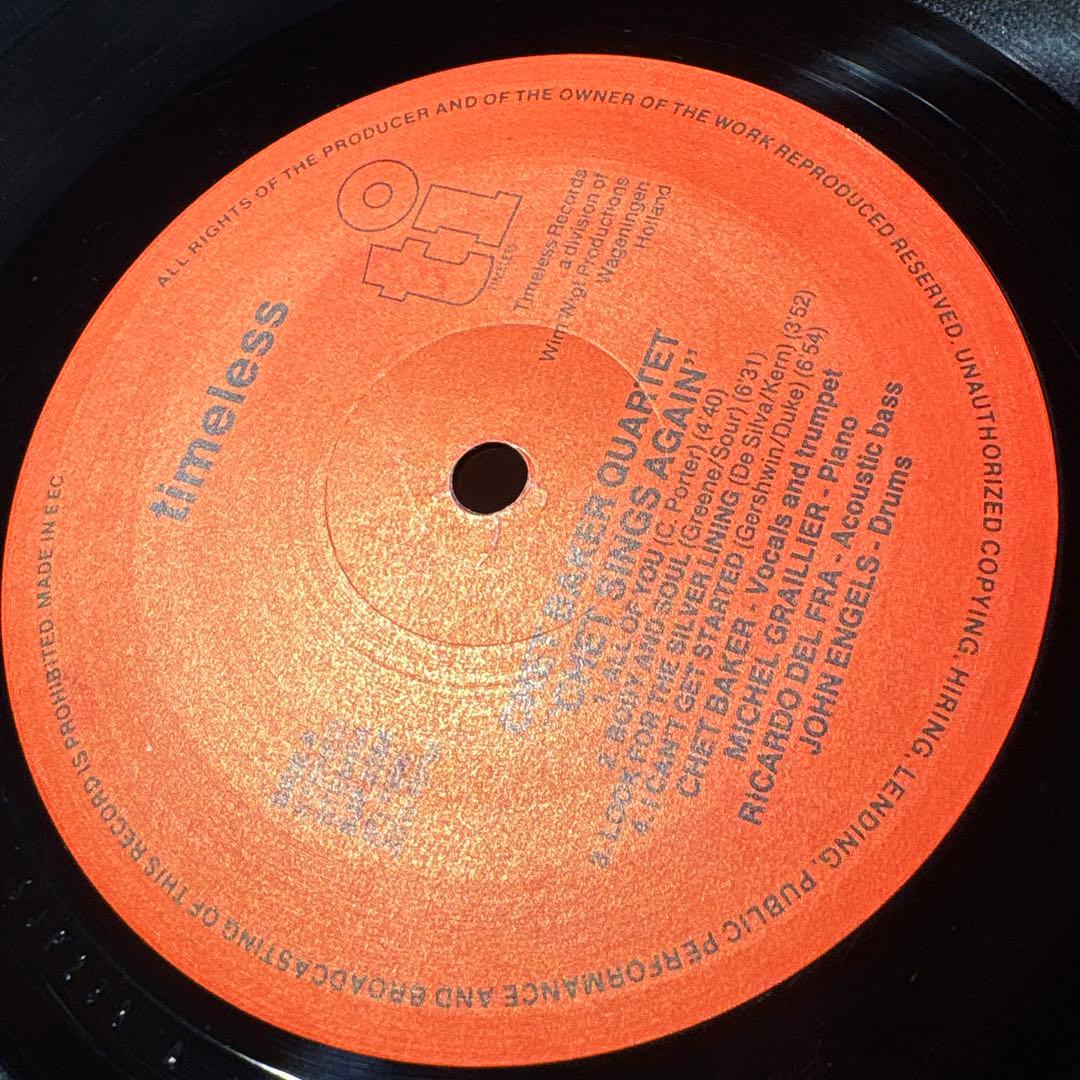 [レコード] Chet Baker Sings Again LP