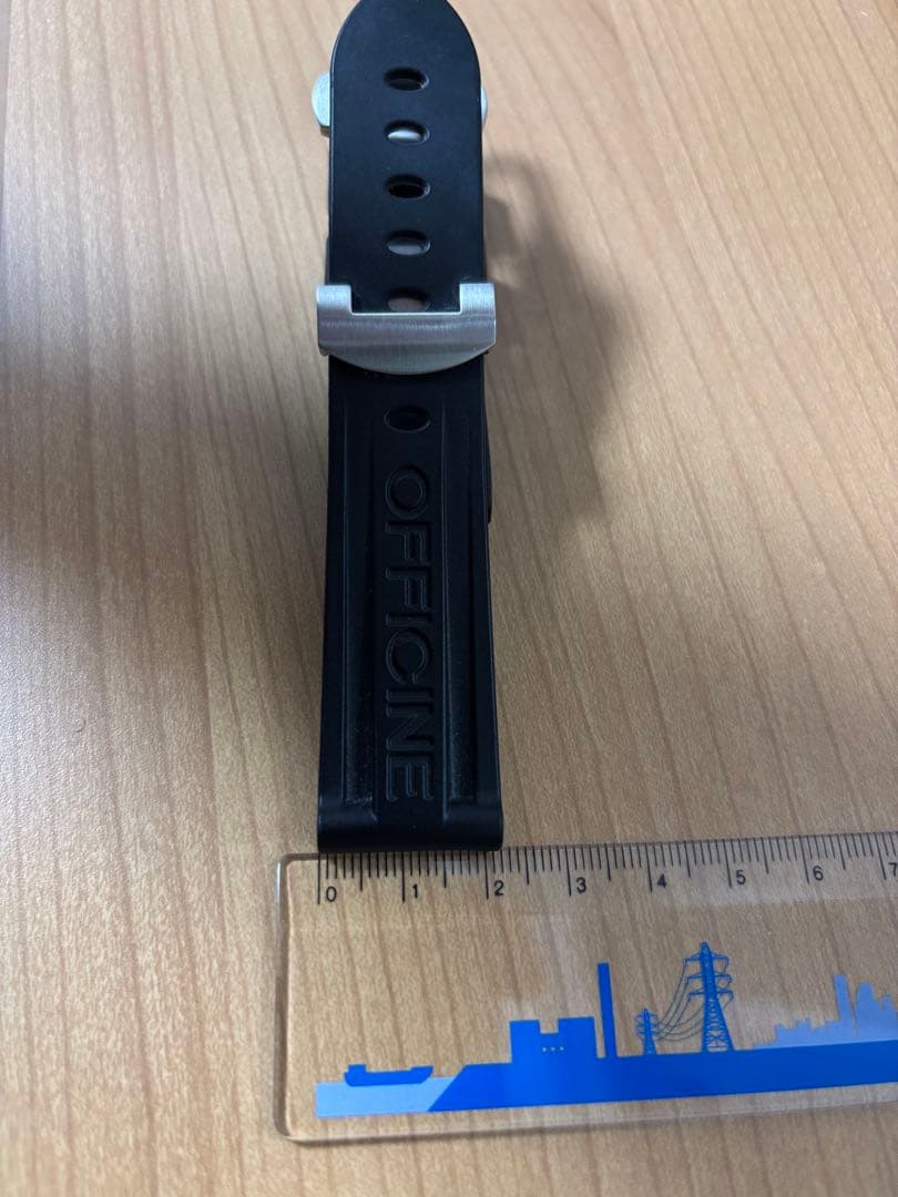 PANERAI 純正ラバーベルト　ブラック　ラグ幅22mm