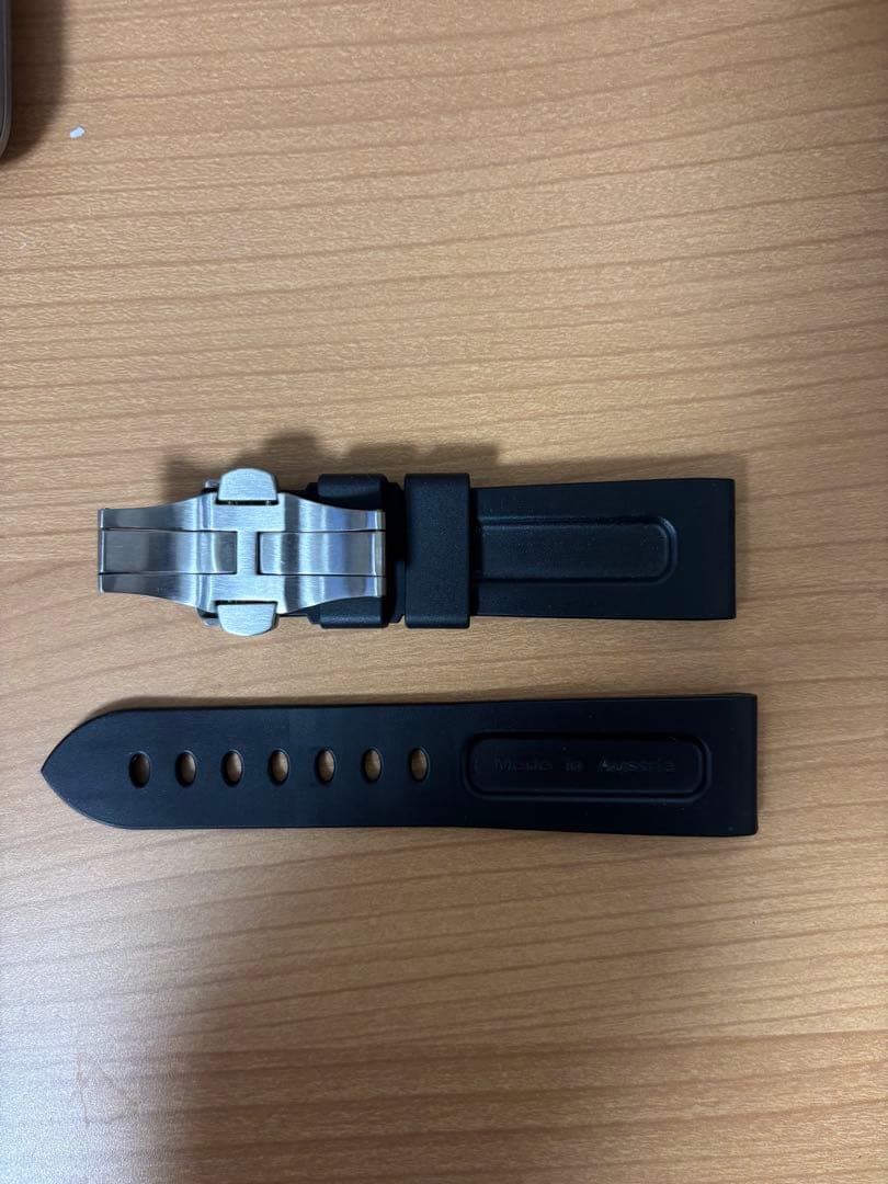 PANERAI 純正ラバーベルト　ブラック　ラグ幅22mm