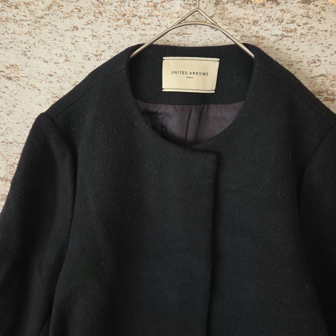 しろ様◆UNITED ARROWS TOKYO ノーカラーコート 日本製【 L】