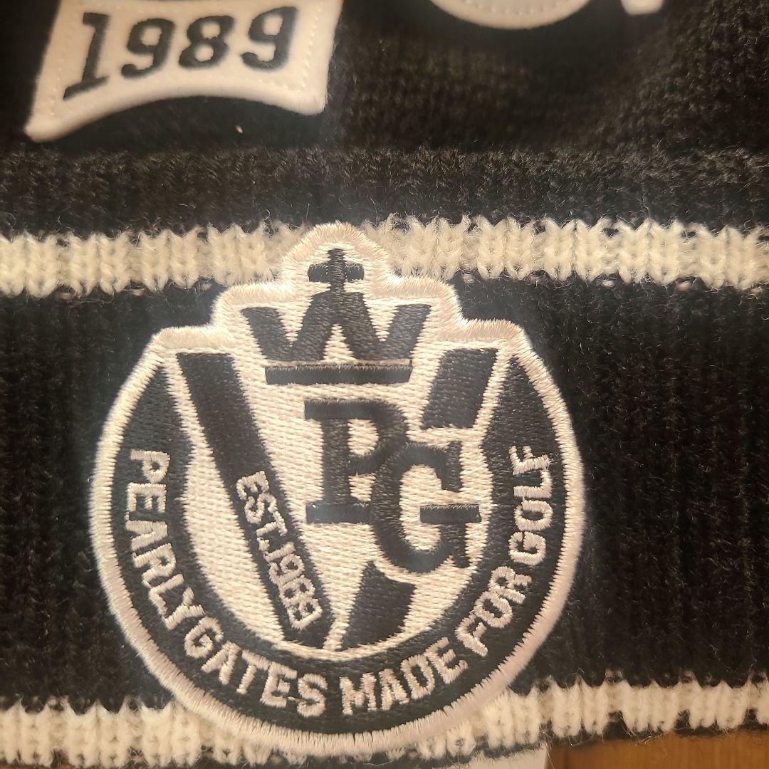 PEARLY GATES パーリーゲイツ ニット帽 PGタグ付き新品 ボンボン