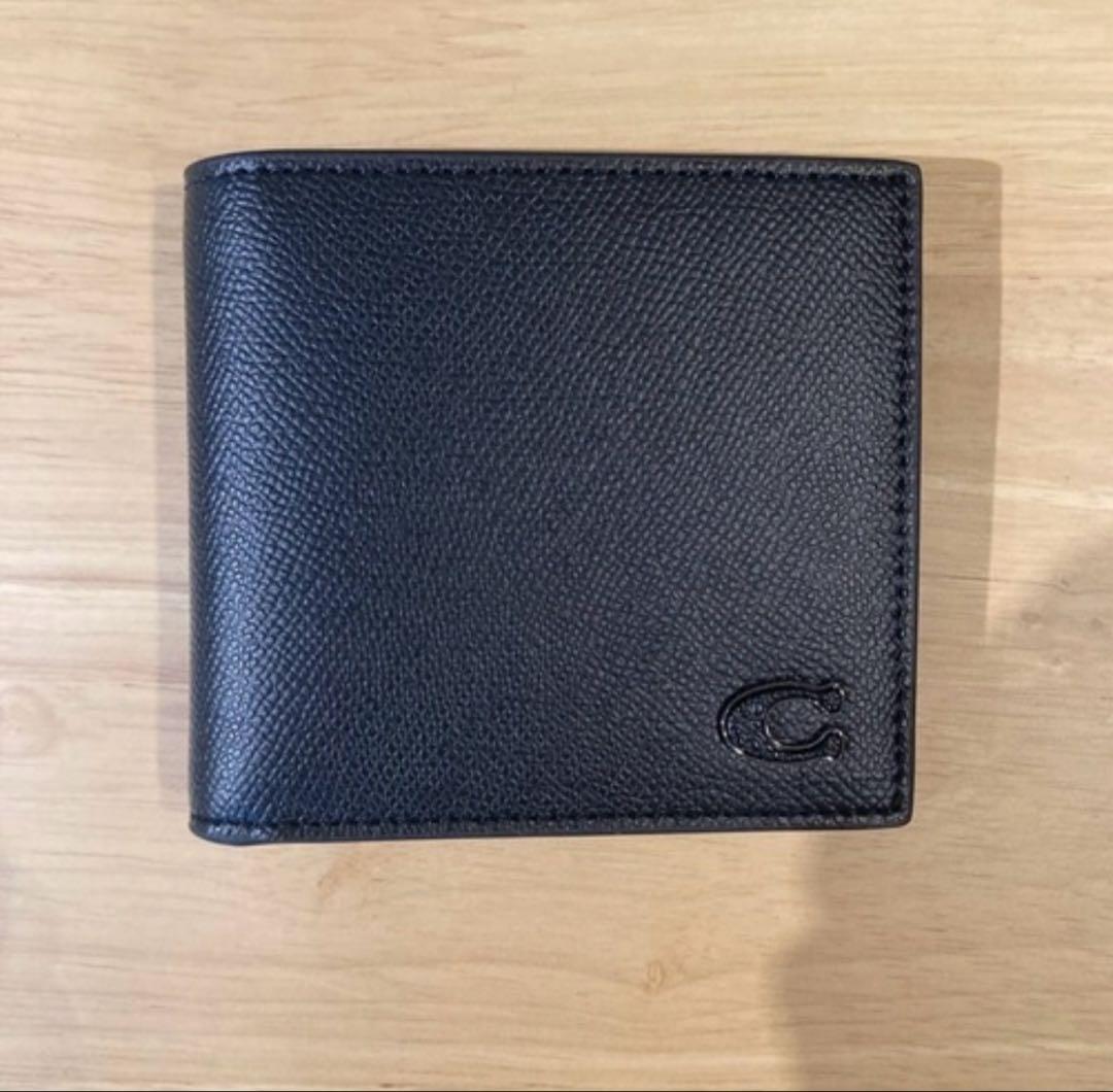 新作　コーチ　COACH 長財布　二つ折り　シグネスチャーブラック　即日発送