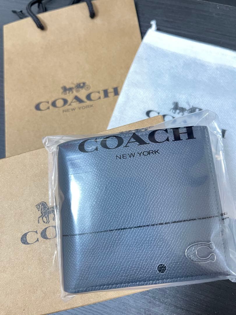 新作　コーチ　COACH 長財布　二つ折り　シグネスチャーブラック　即日発送