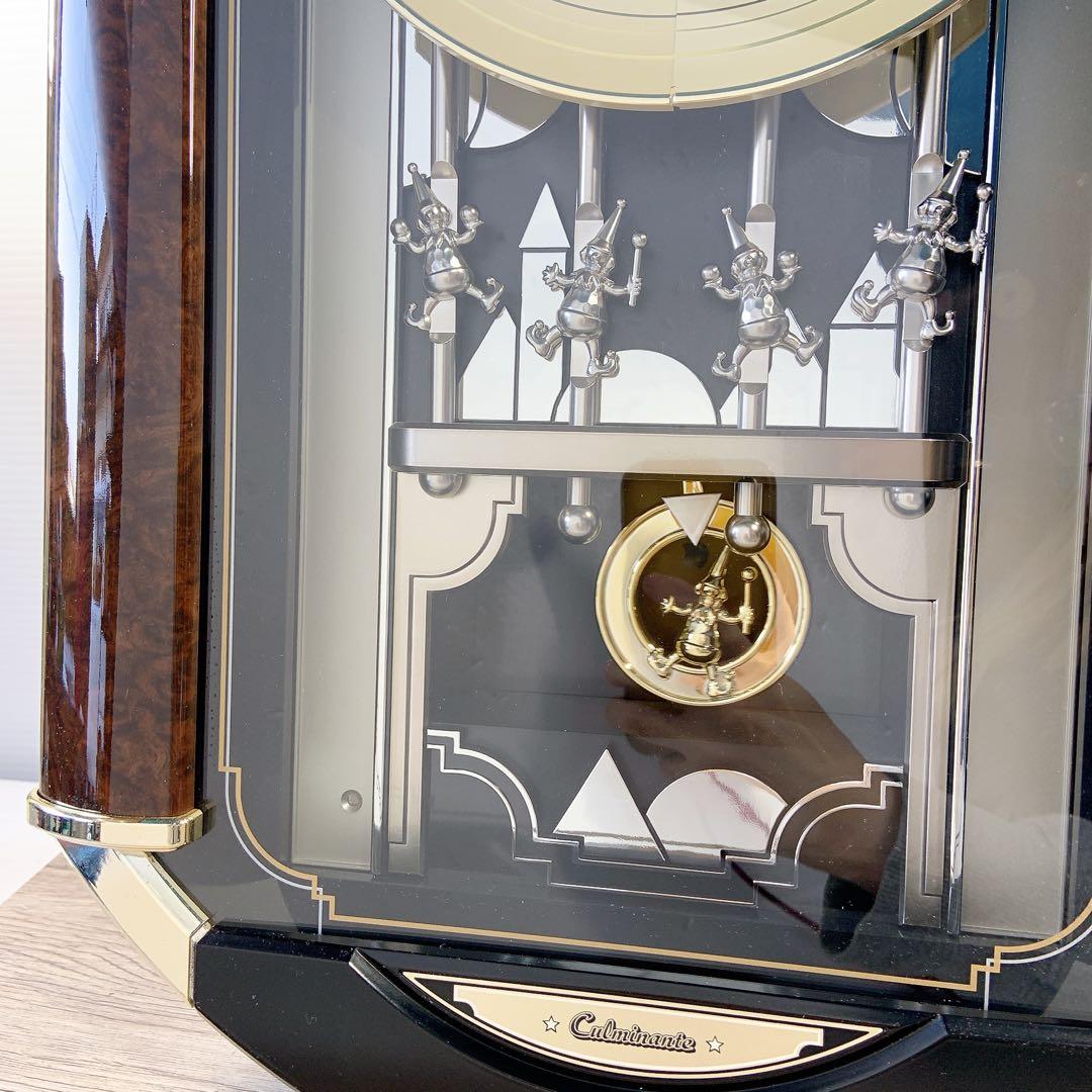 【希少】RHYTHM 壁掛けからくり時計 4MJ849RH リズム時計