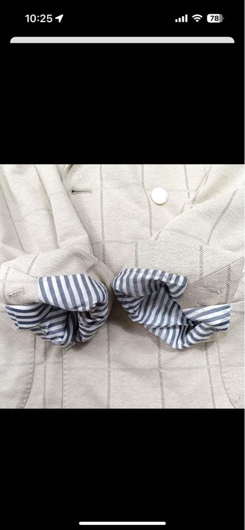 ボリオリ DOVER ダブルジャケットシルク混 アンコン サイズ48(46相当)