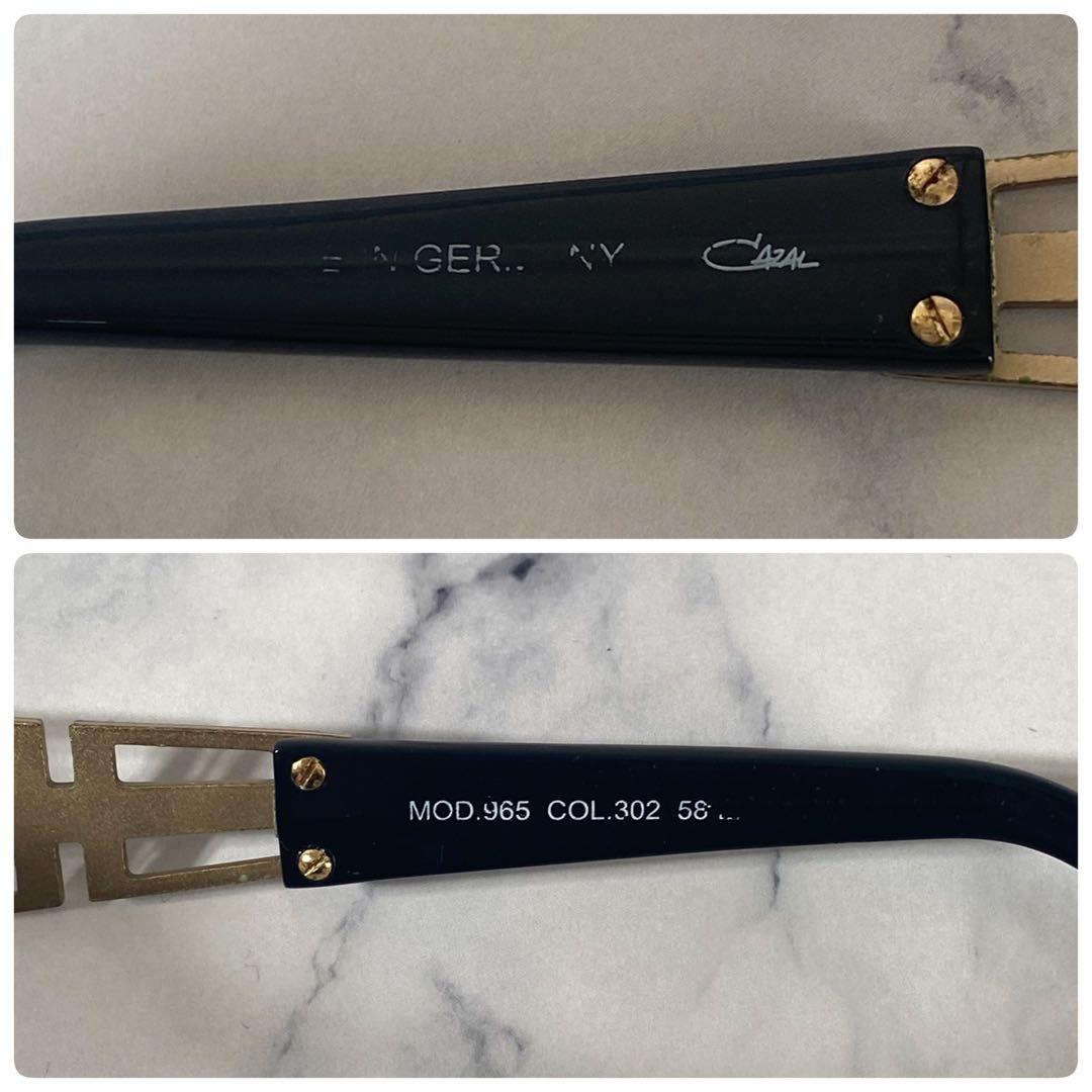 CAZAL カザール サングラス 眼鏡　ゴールドブラック カザール ヴィンテージ