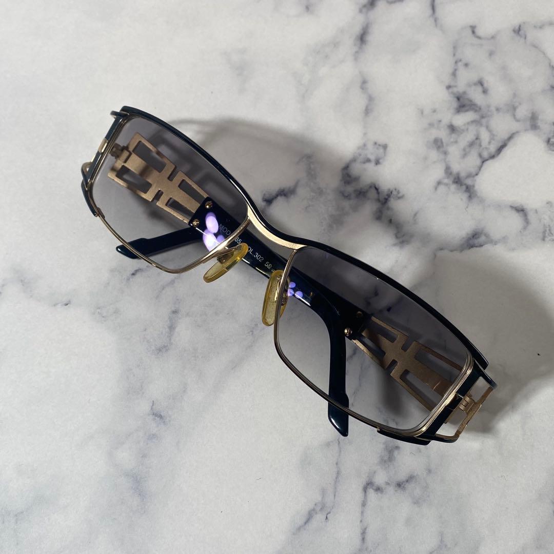 CAZAL カザール サングラス 眼鏡　ゴールドブラック カザール ヴィンテージ