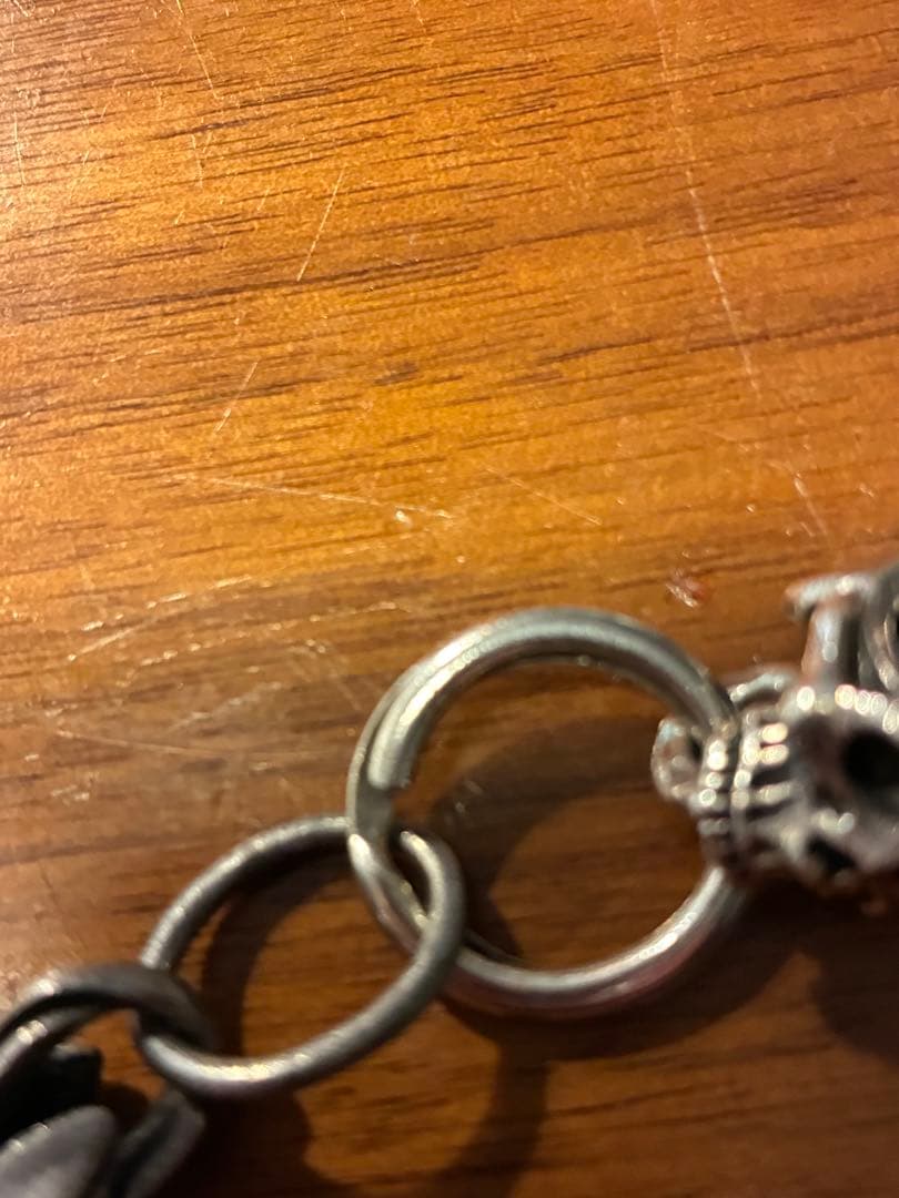 ウォレットチェーン&F.A.Lエンプティスカルキーホルダー Silver 925