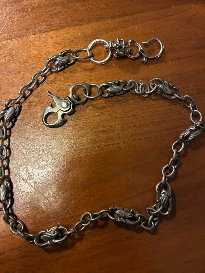 ウォレットチェーン&F.A.Lエンプティスカルキーホルダー Silver 925