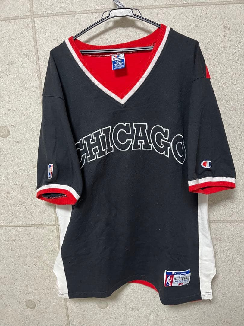 ブルズ　bulls ゲームシャツ　ワッペン　CHICAGO Bulls 古着