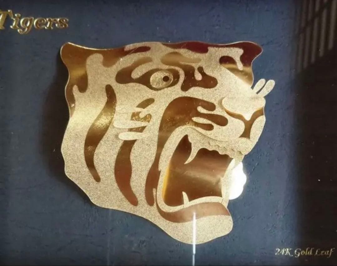 【新品未使用】阪神タイガース 純金箔立体オブジェ 記念品