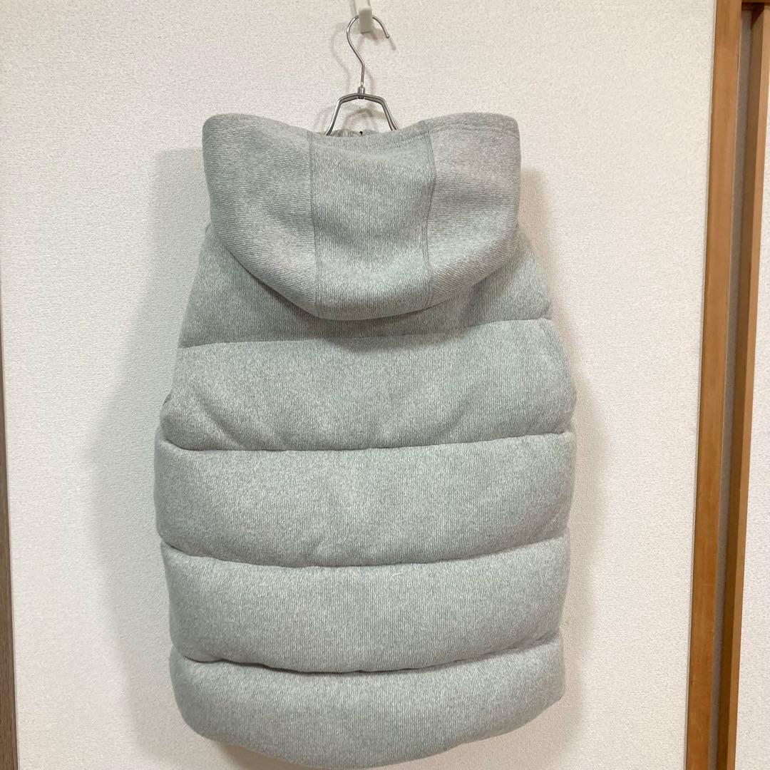 日本未入荷　海外限定　ノースフェイス　ダウンベスト　レザーロゴ