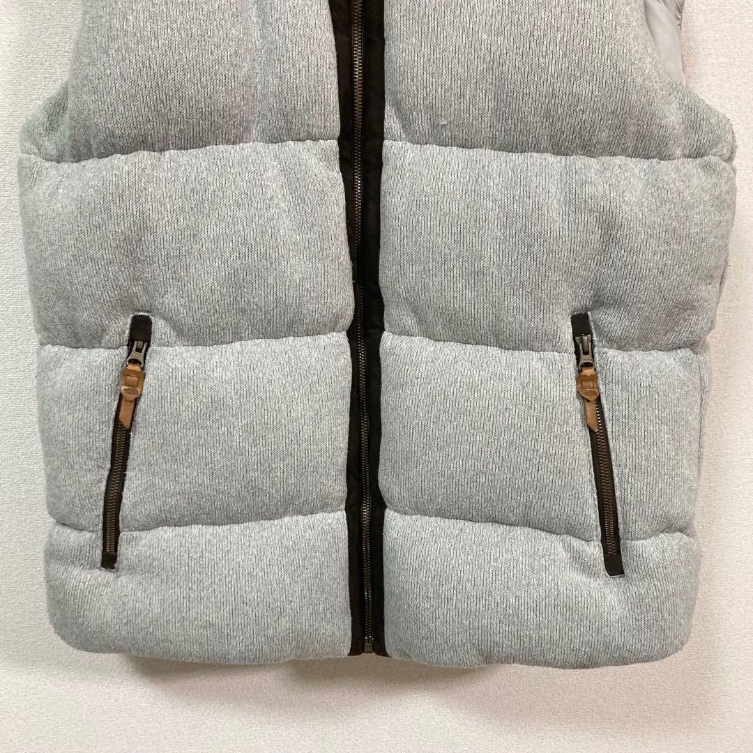 日本未入荷　海外限定　ノースフェイス　ダウンベスト　レザーロゴ