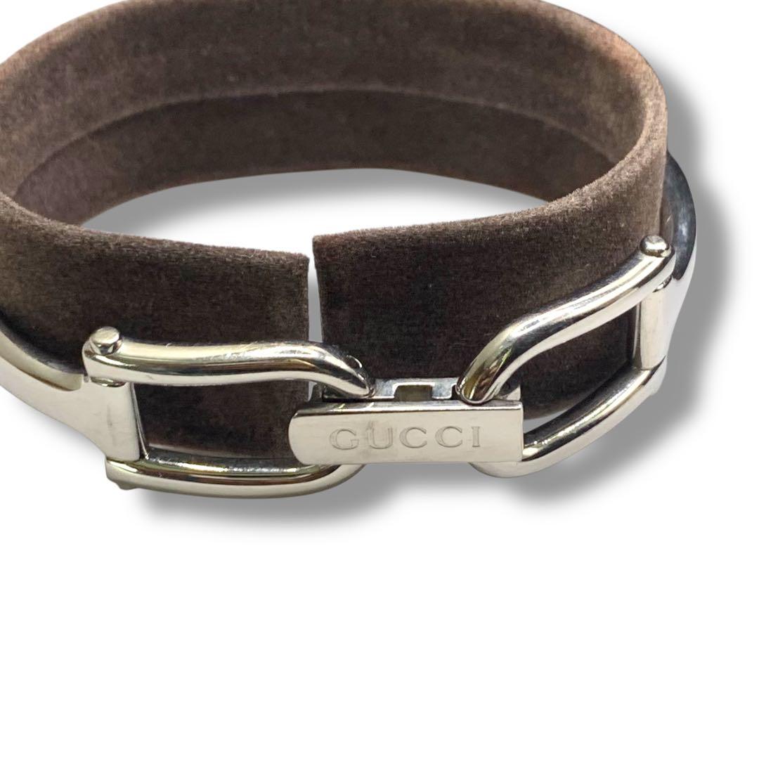 箱付き　GUCCI 1500L バングルウォッチ オレンジ文字盤　グッチ