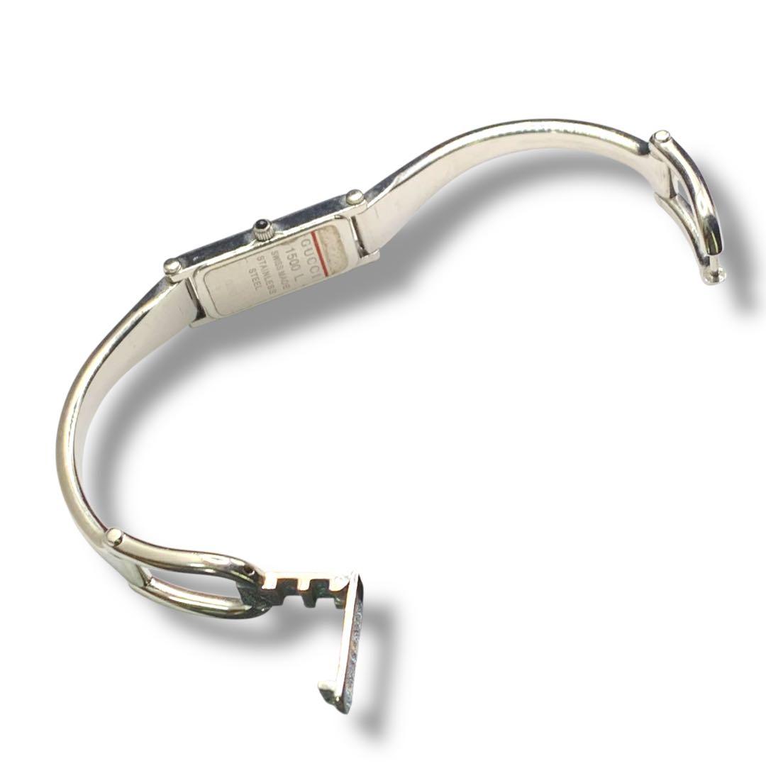 箱付き　GUCCI 1500L バングルウォッチ オレンジ文字盤　グッチ